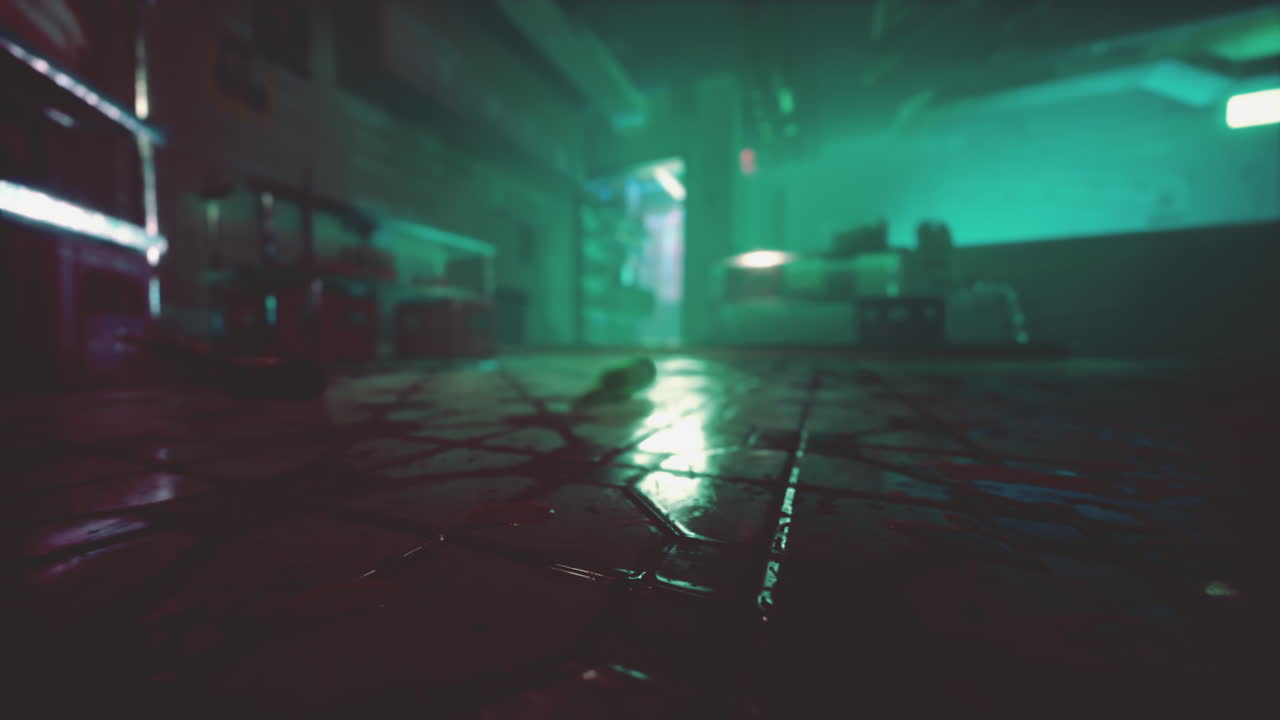 바닥에 피가 묻은 어고 무서운 방