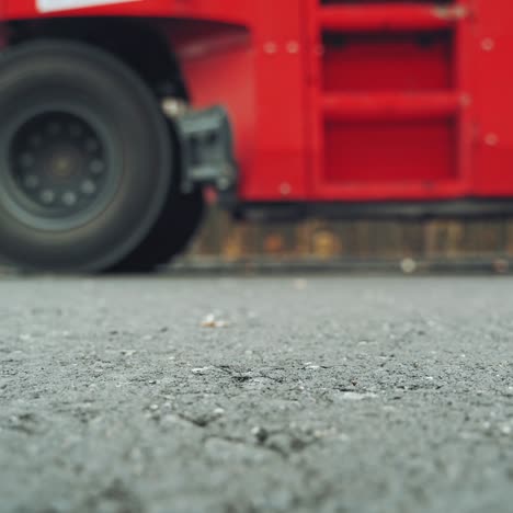 asphalting of road with steamroller