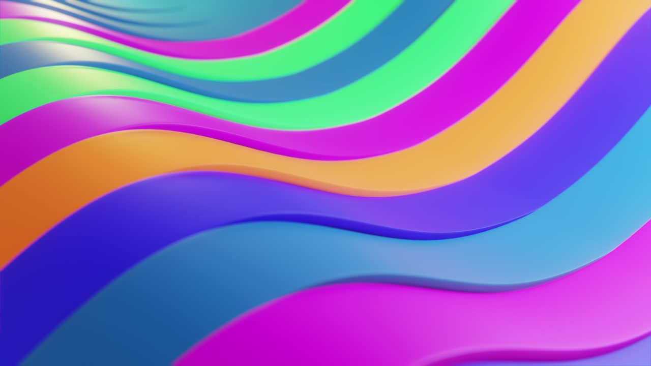 ondas de plástico de color