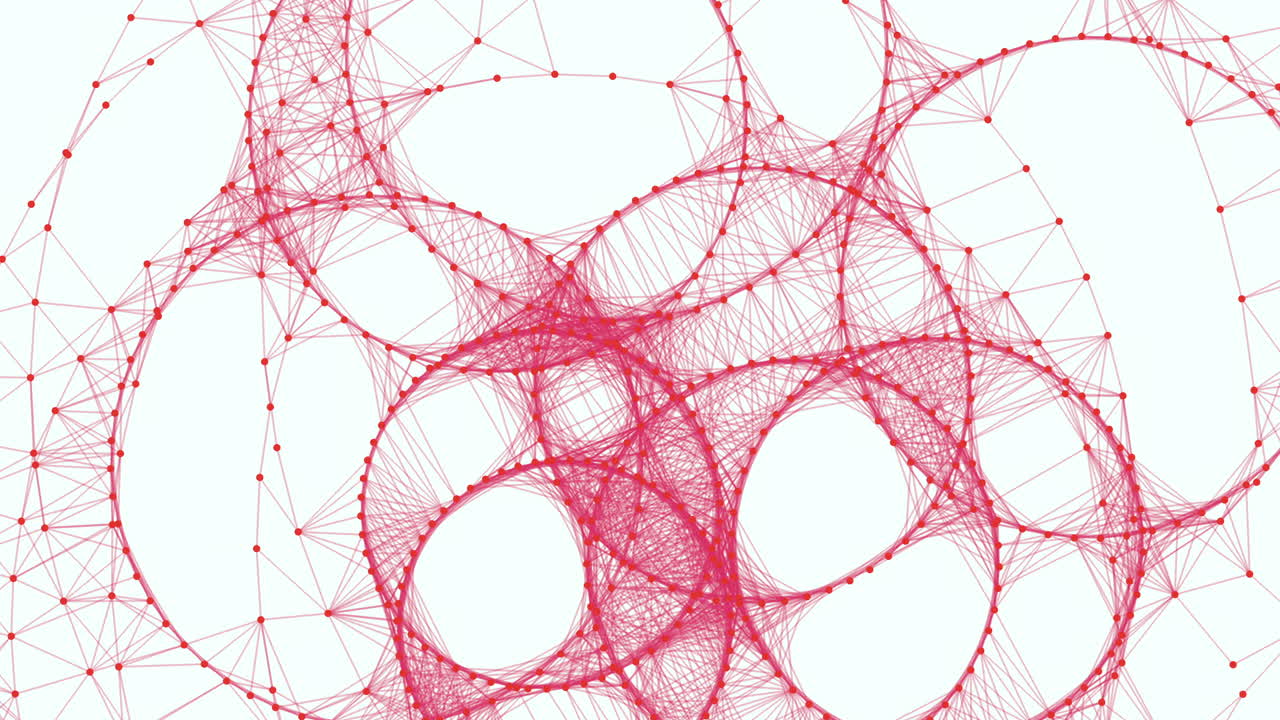 набросок абстрактных красных кругов в пустом пространстве