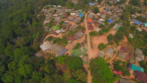 khun chang khian thai rural slum village in remote jungle area