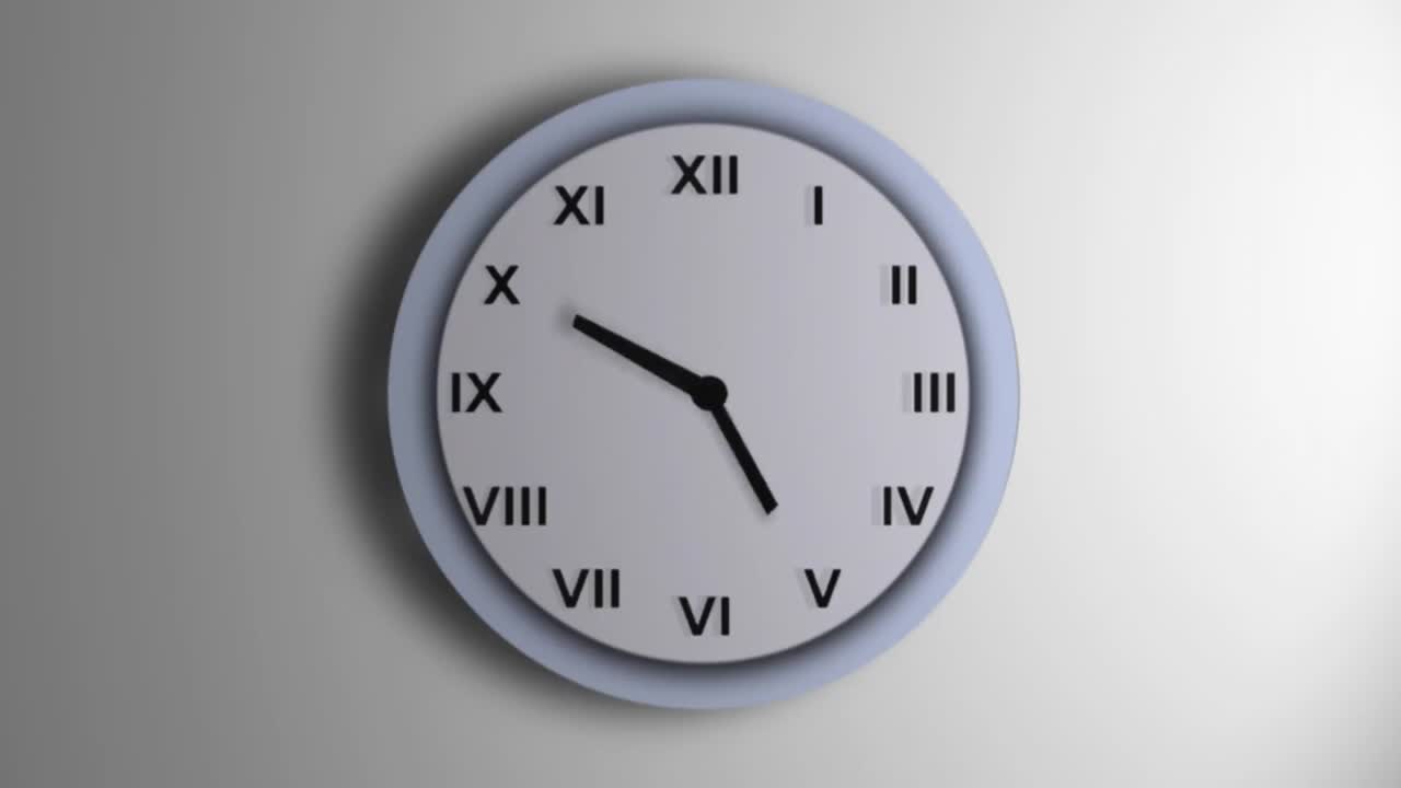 reloj azul lapso de tiempo romano