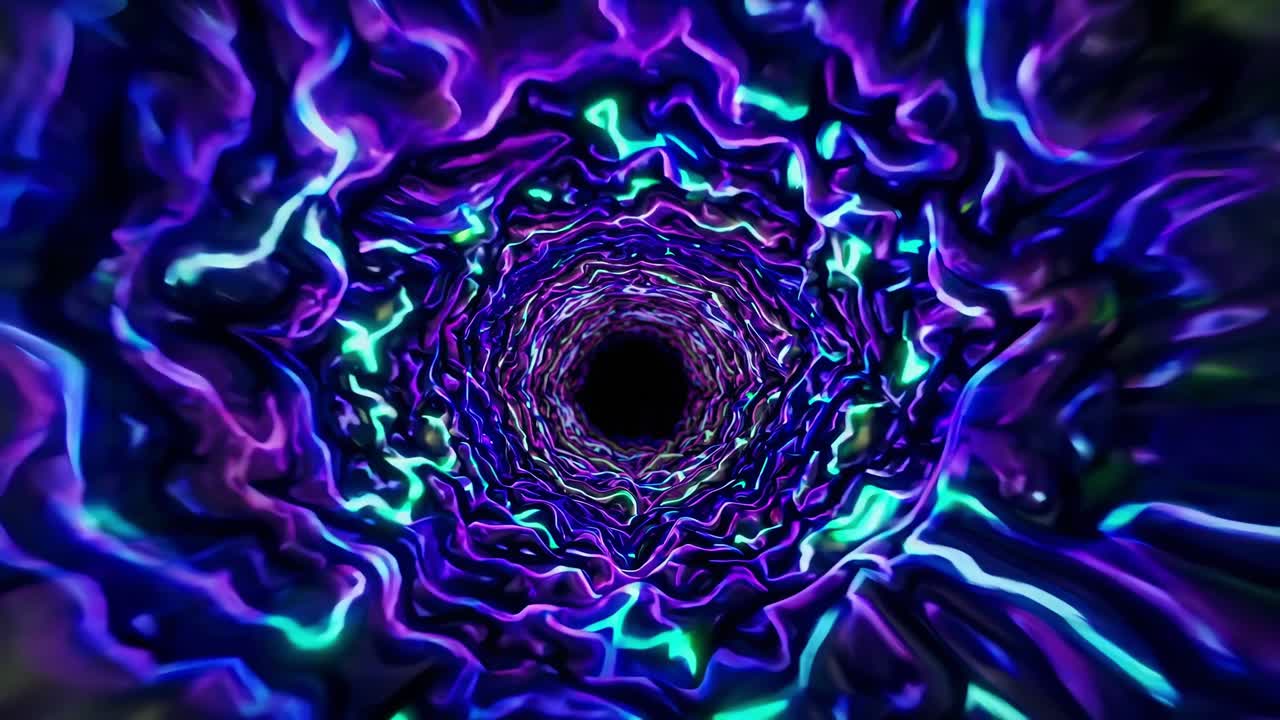 túnel de resplandor abstracto