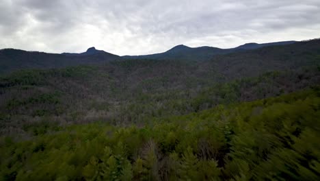 pullout aerial table rock mtn and hawksbill mountain in the nc mountains