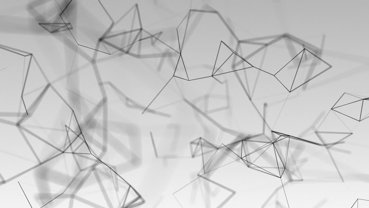 beautiful cg generated 3d seamless loop abstract background with geometry lines and dots