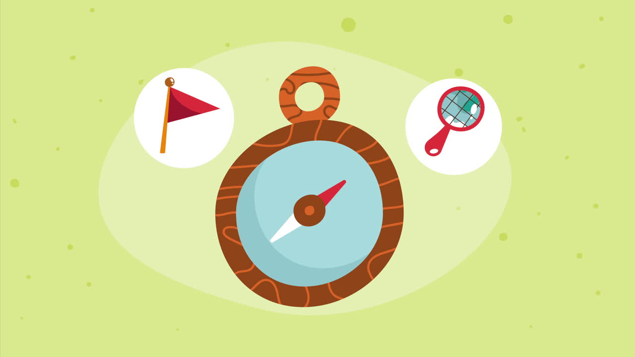 компас направляющее устройство путешествия анимация