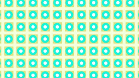 animación de fondo geométrico sin costuras de múltiples formas de puntos. fondo de color de bucle. 4k.