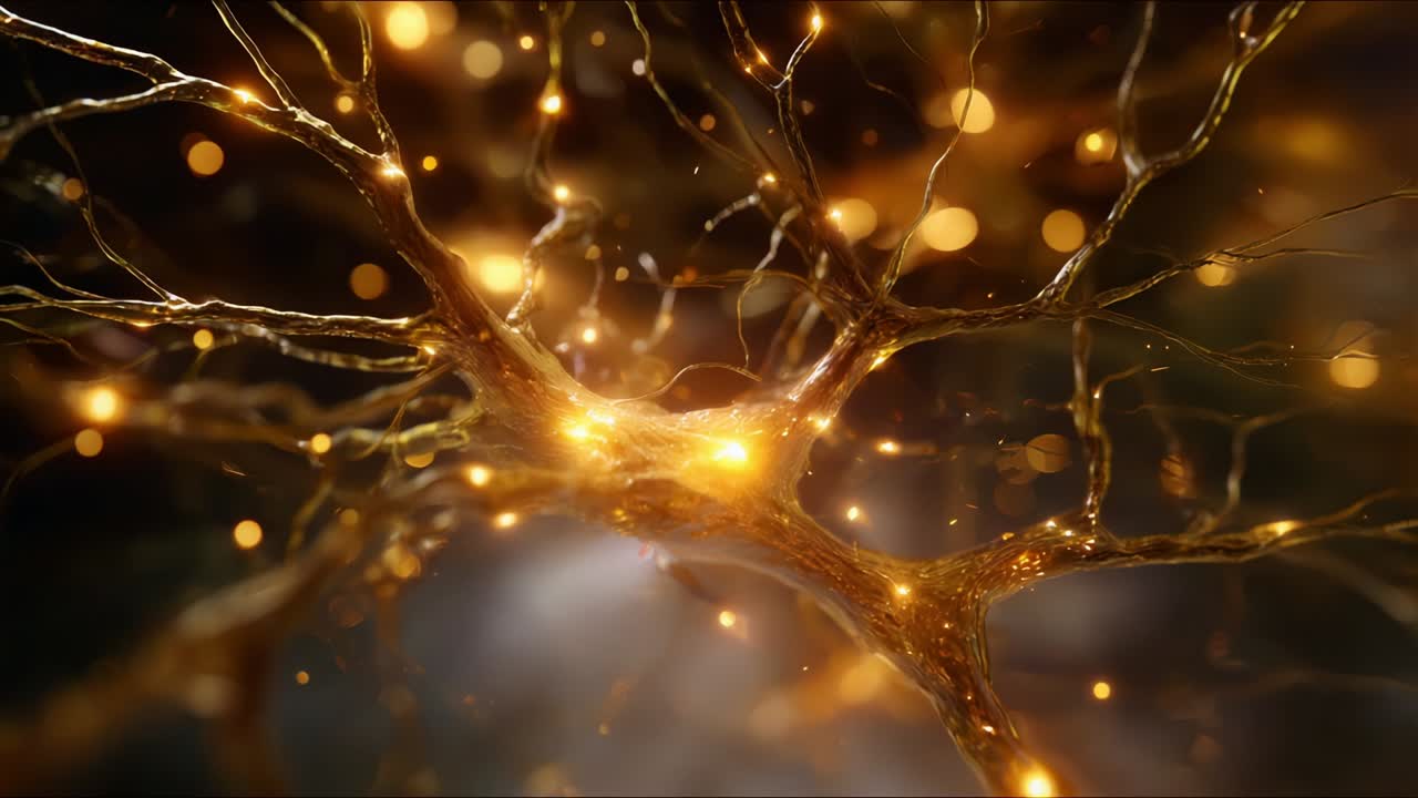 A Close-Up View of Neural Activity: Exploring the Intricate Network of Neurons with Glowing Connections and Dynamic Lighting Effects That Showcase the Complexity of Synaptic Interactions in the Brain