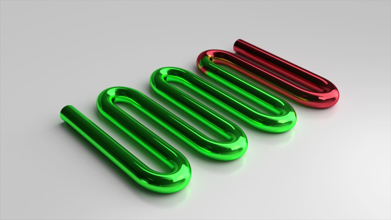 색의 튜브를 가진 추상 1000 디자인