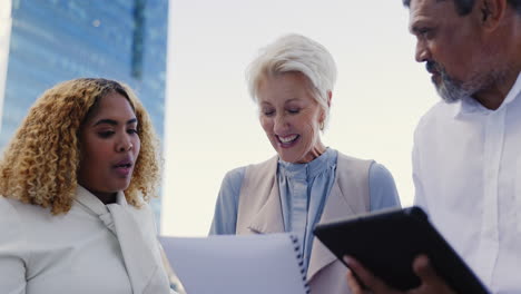 leadership, senior or business people networking