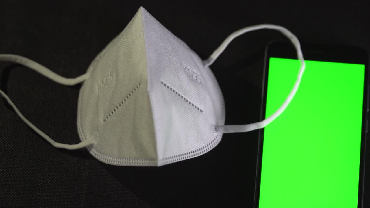 의료 보호 마스크 (n95), 스마트폰, 스크린 크로마 키, lcd