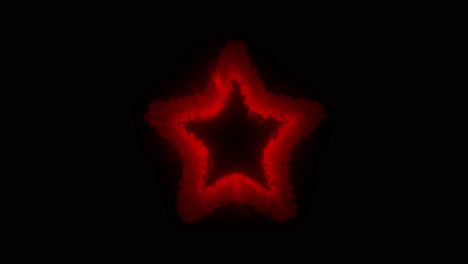 red star shaped portal on black background. loopable sci-fi or magic vfx