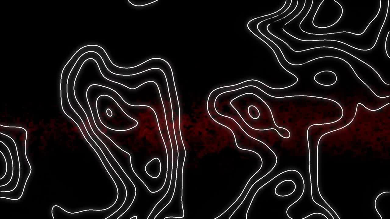 어두운 배경 위의 연결 네트워크의 애니메이션