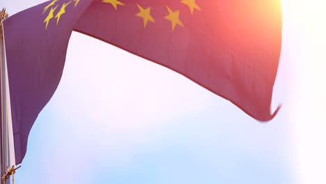 bandera de la unión europea en 4k