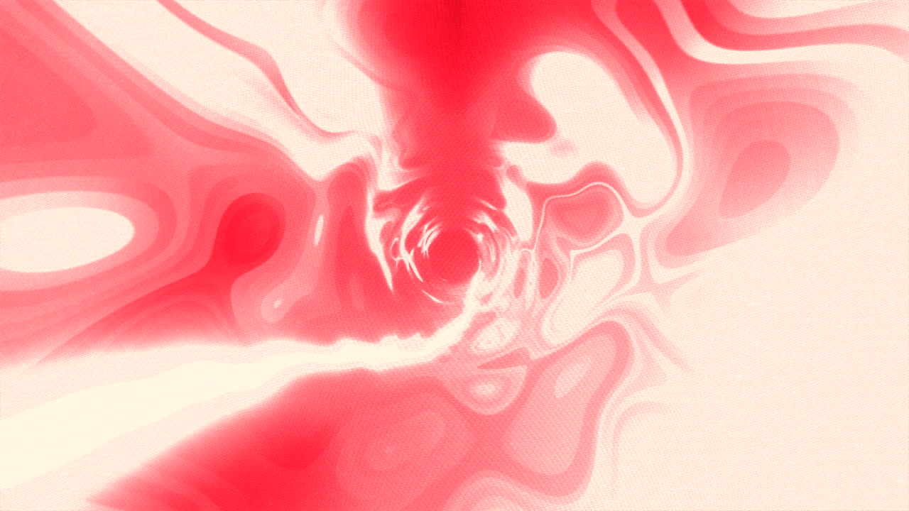 추상적인 빨간색과 색의 소용돌이