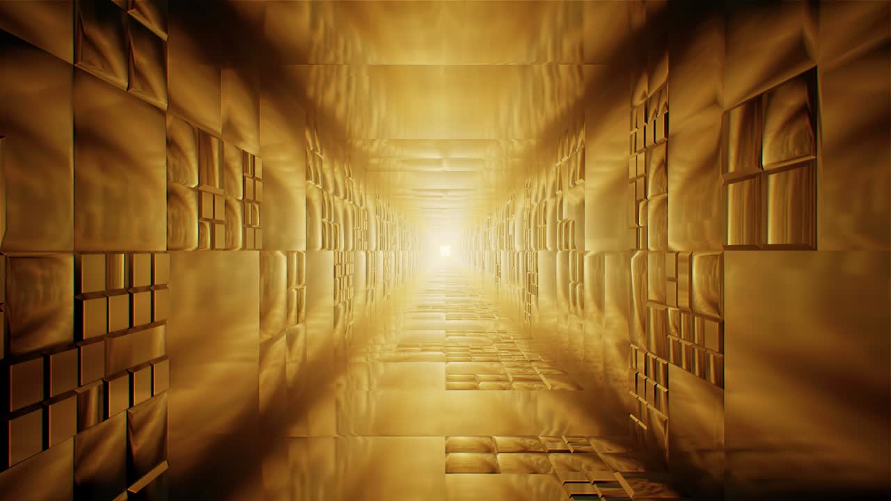 안개가 가득한 금의 터널