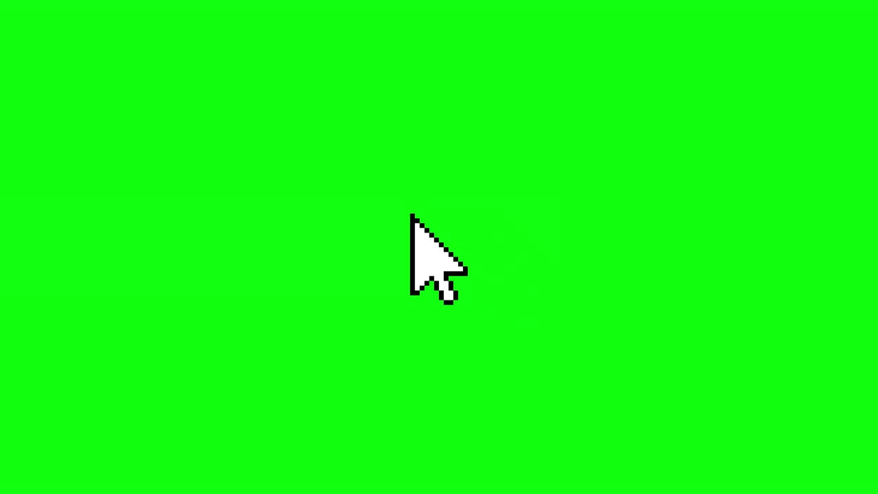 Mouse Cursor Moving and Changing to Hand Pointer on Green Screen