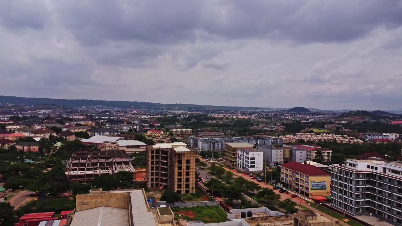 Aerial View of a City in Nigeria