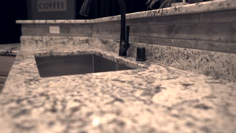 Kitchen-countertop-in-slow-motion-prospective-view