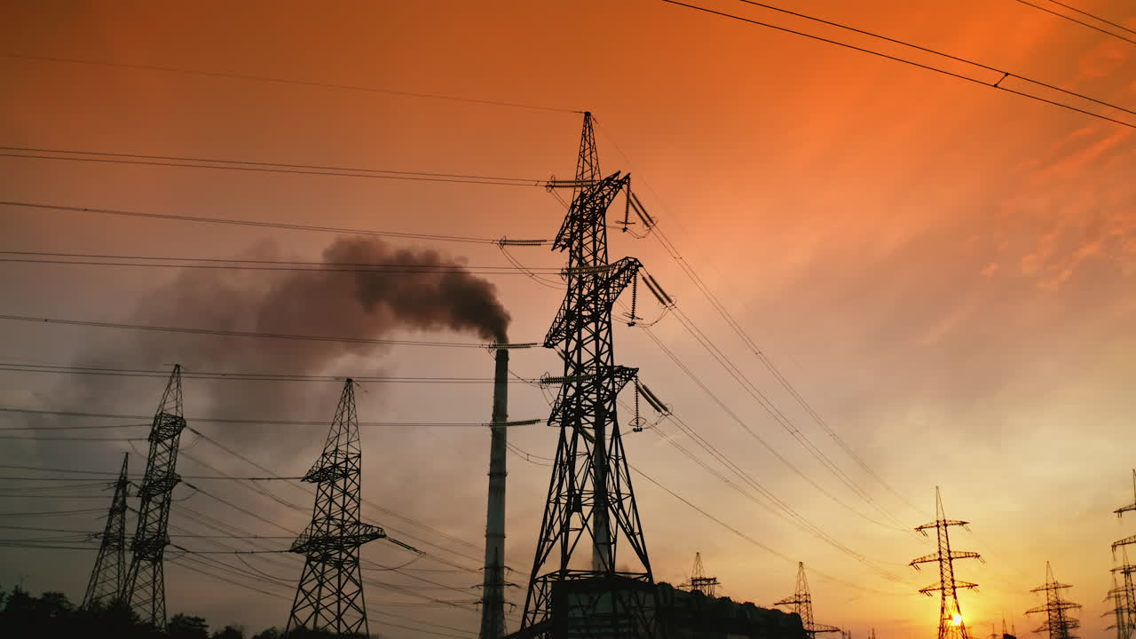 central eléctrica de alta tensión