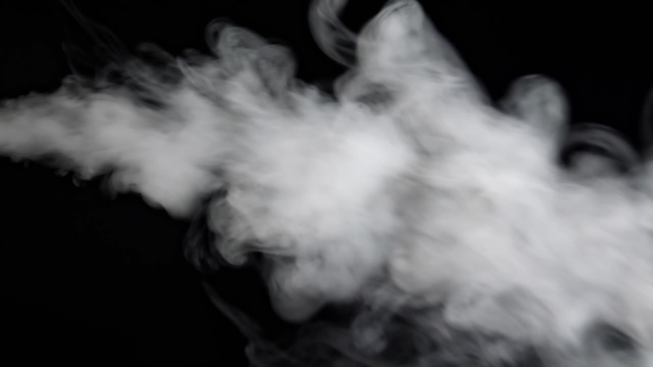 Realistic Video Of Cloudy Smoke Of Cigarette