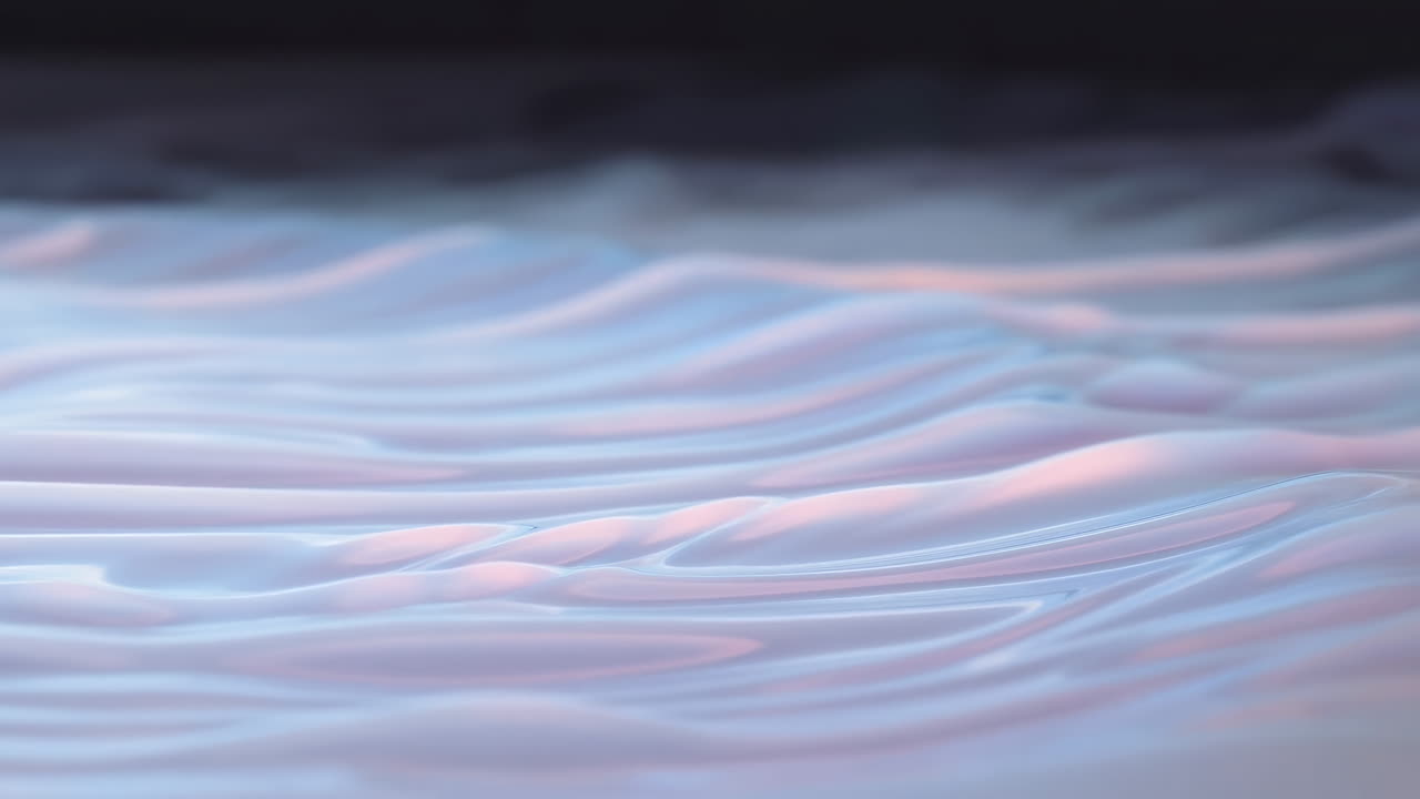 Abstract Pastel Waves of Liquid Flowing Smoothly