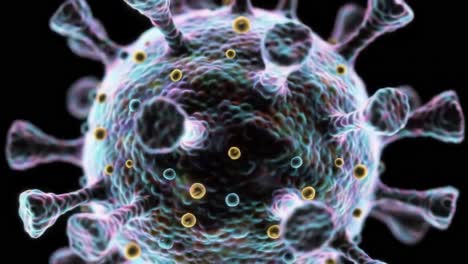 high-resolution visualization of a virus particle, highlighting structural features and molecular details for scientific analysis and understanding of pathogen behavior