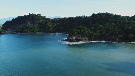 costa rica central america aerial drone view of ocean cliff scenic water travel destination