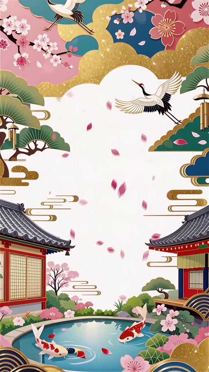 Sfondo Animato Cultura Giapponese 4K