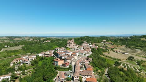 ciudad de treville en la provincia de alessandria de la región de piamonte en italia