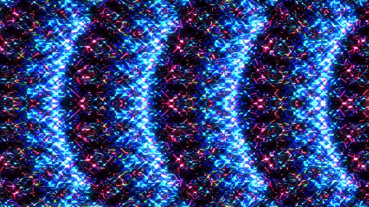 movimiento de onda de línea, colorido, sobre un fondo negro