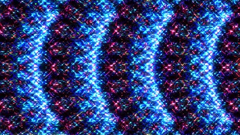 movimiento de onda de línea, colorido, sobre un fondo negro