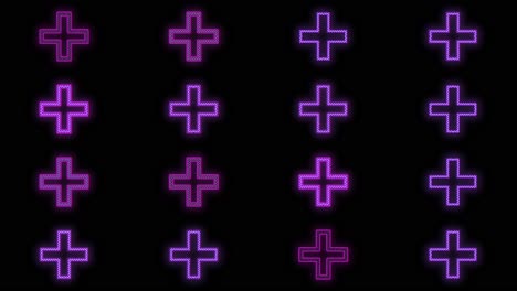neon purple crosses pattern