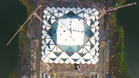 top down view of al jabbar great mosque