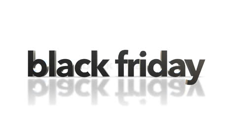 rolling black friday text on white gradient color 1