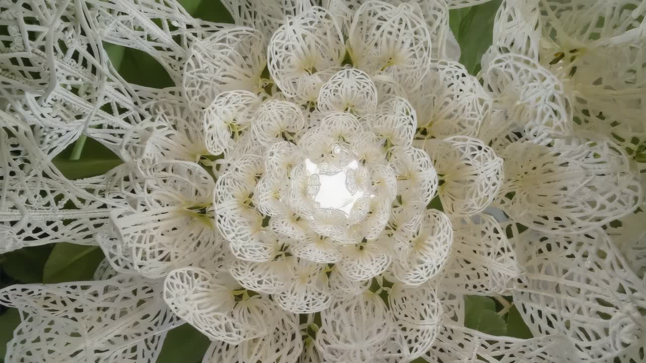 3D printed lace flower