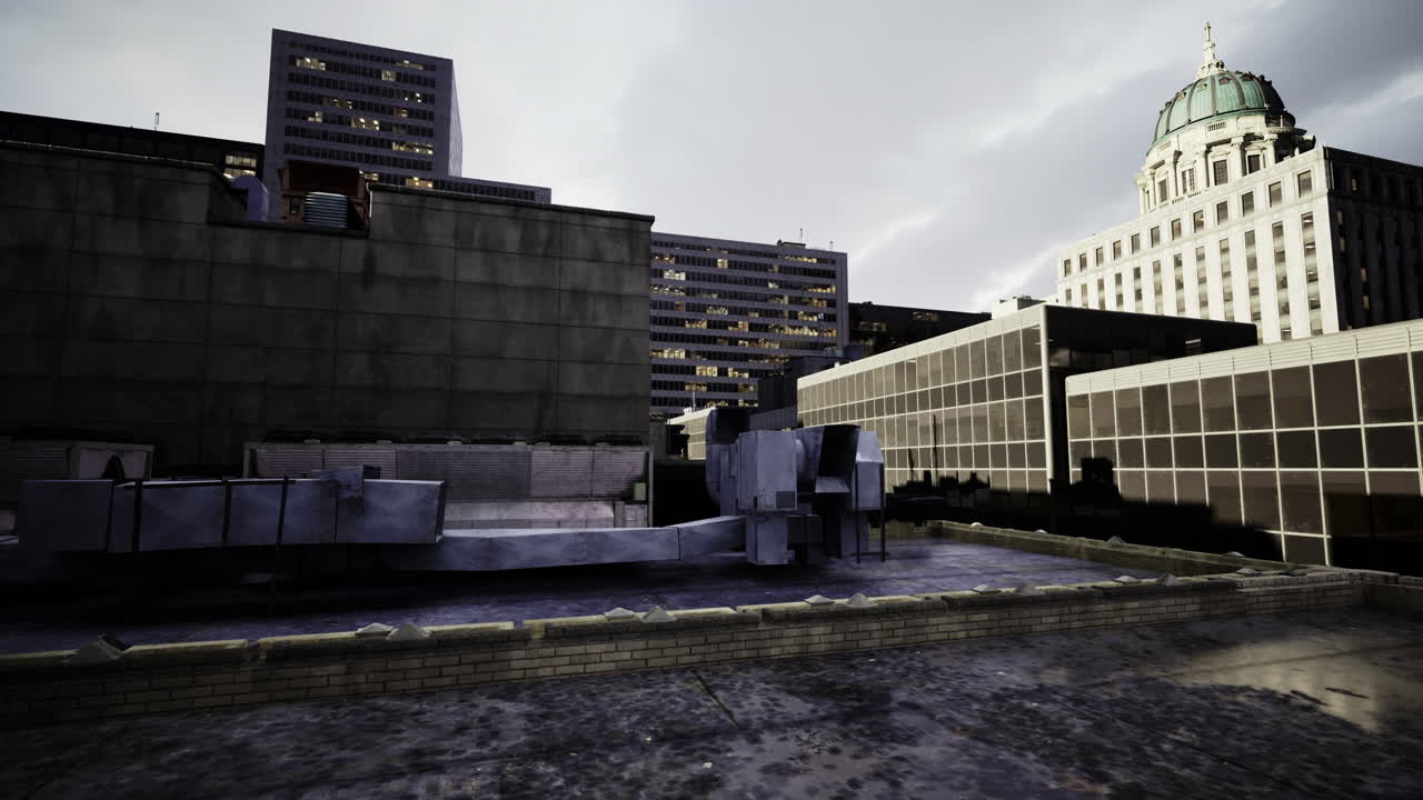 Rooftop view of cityscape