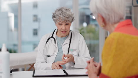 Old-woman,-senior-or-doctor-with-patient