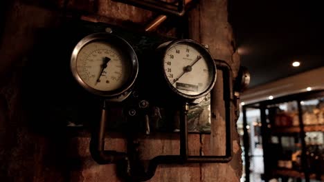 vintage-pressure-gauges-with-copper-piping