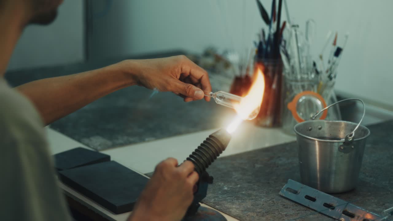 Glassblowing Artistry in Action