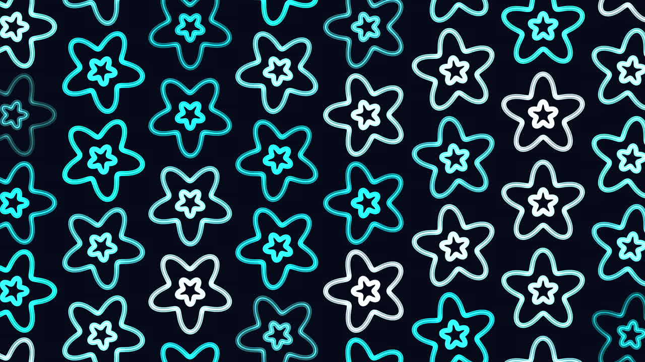 patrón de estrellas degradadas con efecto neón 2