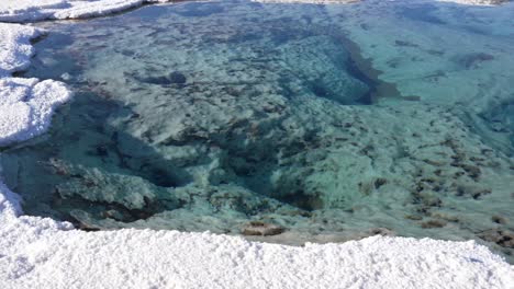 ojos del salar, the springs of salinas grandes, salta, argentina