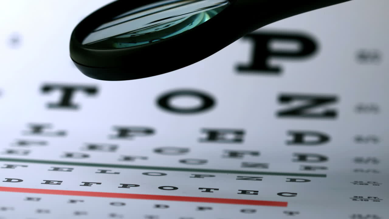 lúpula cayendo en la prueba ocular