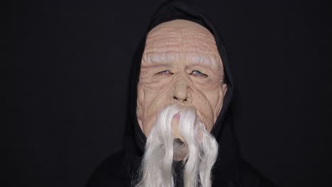 old wizard with mask