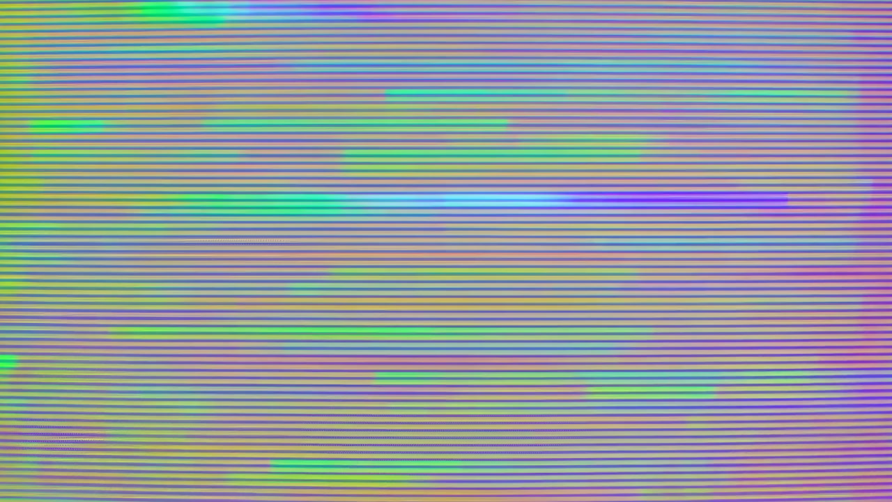 Pastel Horizontal Scanlines Ripple Across Frame, Iridescent Stripes With Subtle Noise And Holographic Shimmer,