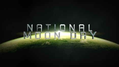 National-Moon-Day-with-big-planet-and-yellow-light-of-star-in-dark-galaxy