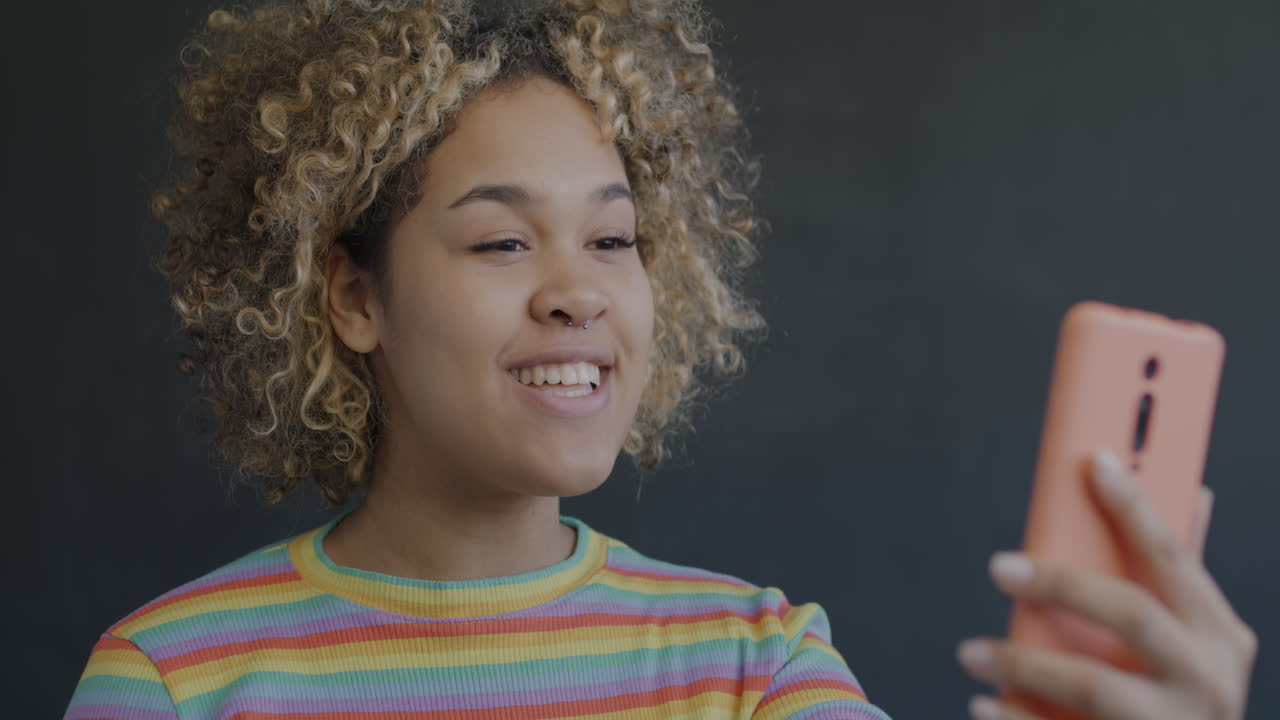 Young Woman Making a Video Call