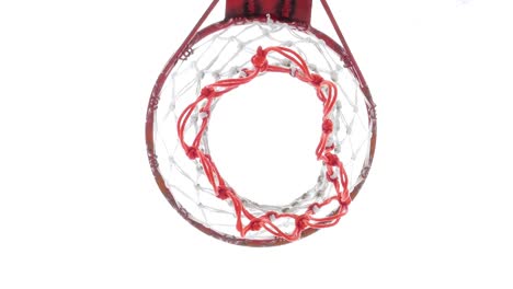 hoop of basketball.