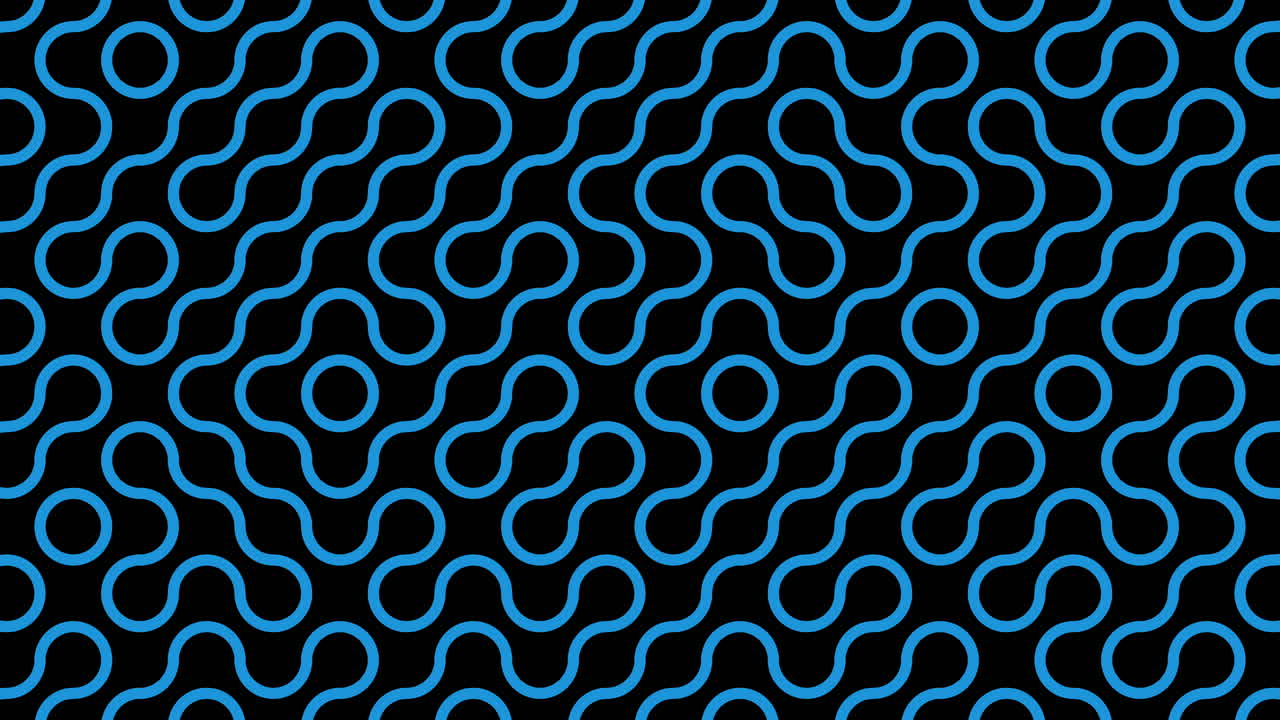Abstract Blue and Black Geometric Pattern