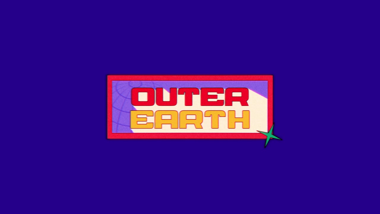 Rivelazione logo animata in stile retrò per Outer Earth